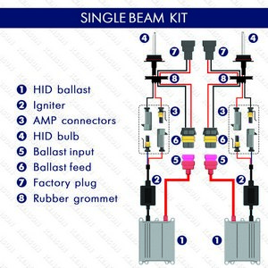 single beam wiring diagram