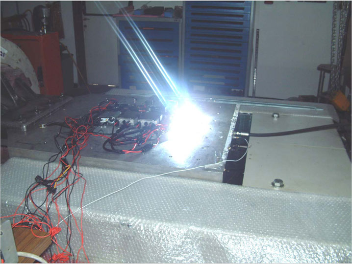 HID kit on the electrodynamics shaker
